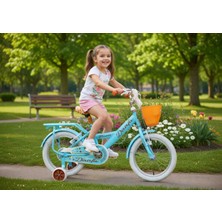 ARBİKE Flowers 1633 Lüks Bağajlı Aksesuarlı Sepetli Nostaljik (4-7) Yaş Çocuk Bisikleti