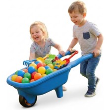Exectus Çocuk El Arabası Bahçe ve Plaj Oyuncağı 78 cm Dayanıklı Plastik 3+ Yaş