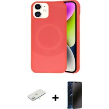 Cepte Toptan iPhone 11 Ufuk Serisi - Siyah 3D Antistatik Hayalet Cam Ekran Koruyucu + Sarı Renkli Kamera Lens Koruma Cam