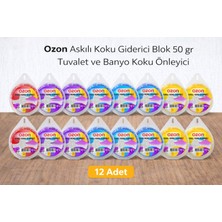 Ozon Askılı Koku Blok 50 gr Tuvalet Banyo Koku Önleyici 12 Adet