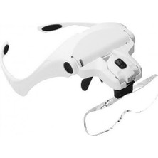 Uravas Store -5 Lens 1.0x-3.5x, 2led Işıklı ile Ayarlanabilir Gözlük BÜYÜTEÇ9892B2