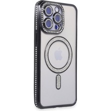 Buğz Iphone 14 Pro Max Kılıf Joke Simli Magneticsafe Kılıf - Siyah