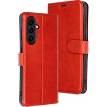 Buğz Samsung Galaxy A56 Kılıf Trend S Plus Kapaklı Kılıf - Kırmızı