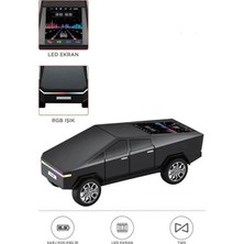 Buğz D68 Cyber Model Araba Tasarımlı Bluetooth Hoparlör 15W Güçlü Ses Rgb LED /tws/usb Siyah