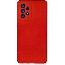 Buğz Samsung Galaxy A73 5g Kılıf Nano Içi Kadife Silikon - Kırmızı