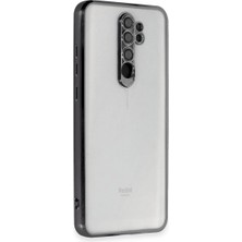 Buğz Xiaomi Redmi Note 8 Pro Kılıf Razer Lensli Silikon - Siyah