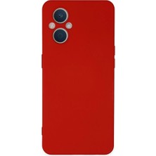 Buğz Oppo Reno 7 Lite Kılıf Nano Içi Kadife Silikon - Kırmızı