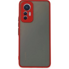 Buğz Xiaomi Mi 12 Lite Kılıf Montreal Silikon Kapak - Kırmızı