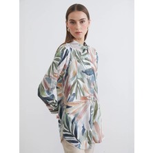 LC Waikiki Lcwaıkıkı Classic Karışık Desenli Kadın Gömlek Tunik
