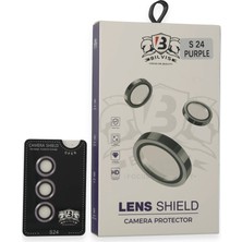 Buğz Samsung Galaxy S24 Bilvis Titan Kamera Lens - Derin Mor