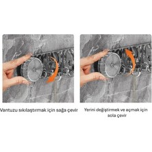 Buğz Güçlü Lüks Vantuzlu Askılık