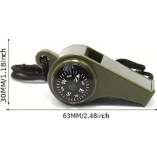 Buğz Pusulalı Çok Fonksiyonlu Acil Durum Düdüğü