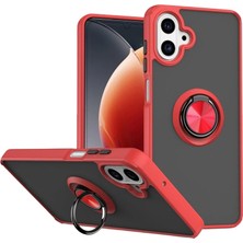 Buğz Samsung Galaxy A07 4g Montreal Yüzüklü Silikon Kapak - Kırmızı