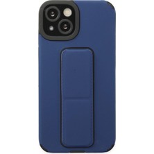 Buğz Iphone 14 Plus Kılıf Mega Standlı Silikon - Mavi