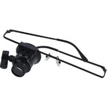 Uravas Store -Gözlük Model 20X16MM Optik Lens LED Işık Monoküler Büyüteç