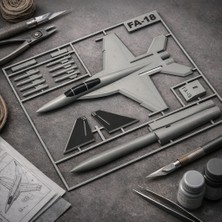 CFT F/a-18 Savaş Uçağı Maket Kiti – Plastik Model Seti | Detaylı Uçak Maketi | Hobi & Koleksiyon