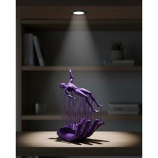 Uravas Store 3D El Üzerinde Insan Figürü Mor Soyut Tasarım Dekor Biblo