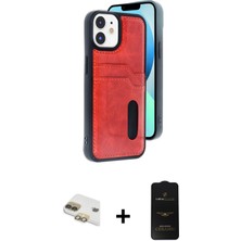 Cepte Toptan iPhone 11 Yörünge Işık Serisi - Siyah 6d Antistatik Mat Seramik Hayalet Nano Ekran Koruyucu + Gold Pers Alüminyum Kamera Lens
