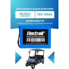 Electroll Arora Golf 01 Batarya (Standart Kapasite) Lifepo4 72V 45AH Elektrikli Otomobil Bataryası