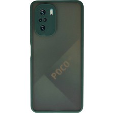 Buğz Xiaomi Poco F3 Kılıf Montreal Silikon Kapak - Yeşil