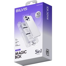 Buğz Iphone 15 Pro Max Bilvis 5in1 3D Magic Cam Ekran Koruyucu - Siyah