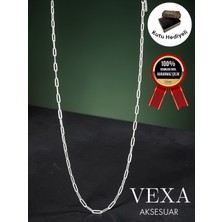 Vexa Aksesuar Ithal Ataç Zincir Kararmaz Çelik Kolye Unisex Altın & Gümüş Renk Minimal Şık Kolye