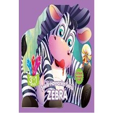 Parıltı Yayınları Şekilli Hayvanlar Serisi - Zebra