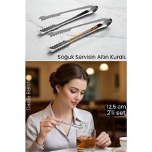 Uravas Store Profesyonel Bar Serisi 2'li Paslanmaz Çelik Buz Maşası Seti | Kokteyl & Sunum Için Kay