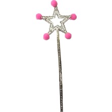 Uravas Store Pembe Ponponlu Yıldız Peri Asası 1 Adet