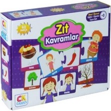 Zıt Kavramlar Okul Öncesi Eğitici-Öğretici Oyun Seti