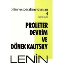Bilim Ve Sosyalizm Yayınları Proleter Devrim ve Dönek Kautsky