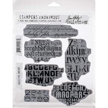 Uravas Store Tim Holtz - Stampers Anon CMS397 Faded Tim Holtz Stamp Cling Rbbr Damga Seti, Fadd, Gizli Tip, Tek