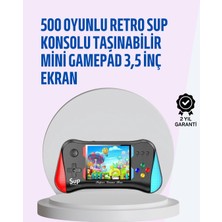 Uravas Store Taşınabilir Oyun Konsolu – 3,5" Ekranlı 500 Oyunlu