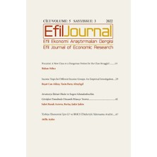 Efil Yayınevi Efil Ekonomi Araştırmaları Dergisi;cilt: 5 Sayı: 3