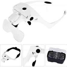 Uravas Store Şarjlı Gözlük Büyüteç Çalışma Büyüteci 5 Lensli 9892B2C