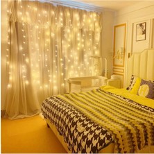 Uravas Store 8 Fonksiyonlu Peri Perde LED Uzaktan Kumandalı Günışığı Perde Peri LED (3 mt x 3 Mt)
