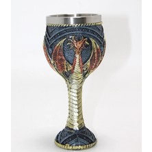 Uravas Store Ejderha Tasarımı 3D Kabartmalı Çelik Kadeh Bardak ALK4376