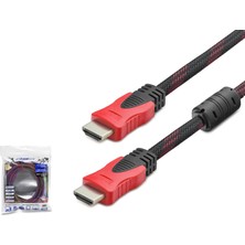 Store Mania Ieg™ HDMI Kablo 3 M - Siyah Kirmizi HDX2013