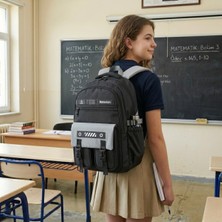 Relaxion Ergonomik Büyük Boy Çok Bölmeli Sırt-Omurga Destekli Lise Üniversite Günlük Seyahat Sırt Çantası