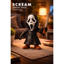 Cosmic Store Ghost Face Figürü – Scream Korku Filmi Koleksiyonluk Maskeli Modeli, 3D Baskı Dekoratif Figür 13CM