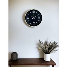 HVT 36 cm Krem Şık Dekoratif Duvar Saati