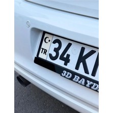 Wooddoom Beyaz Ayyıldız Plakalık Logosu Pleksi