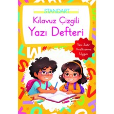 Parıltı Yayınları Kılavuz Çizgili Yazı Defteri Küçük Boy - Turuncu