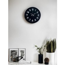 HVT 36 cm Siyah Modern Duvar Saati