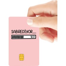 Huggy Craft Sabrediyor Loading Temalı Parlak Kredi/banka Kart Kaplama Sticker