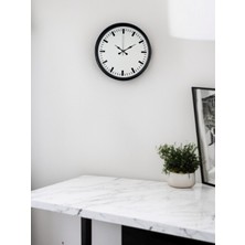 HVT 36 cm Siyah Sade Standart Duvar Saati