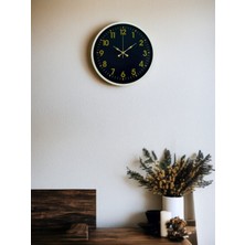 HVT 36 cm Krem Gold Rakamlı Duvar Saati