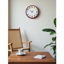 HVT 36 cm Pembe Çocuk Odası Duvar Saati