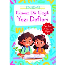 Parıltı Yayınları Kılavuz Dik Çizgili Yazı Defteri Büyük Boy - Mavi