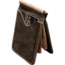 MAT DERİ Mat Deri Hakiki Deri Para Klipsli Cüzdan Ince Kartlık Erkek Cüzdan Hediyelik